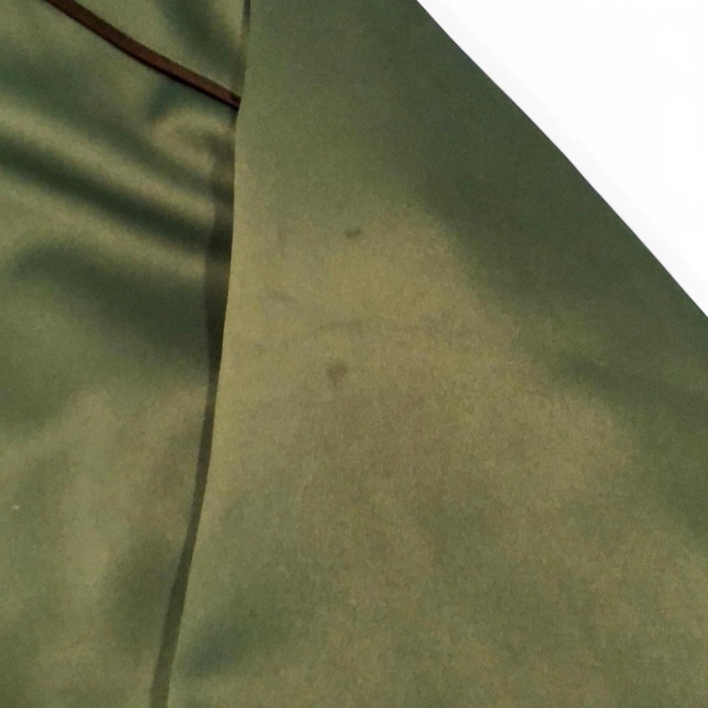 NWT Evil Twin Women's ‘Try Me’ Retro Hunter Green Satin Bomber Jacket — SMALL - Picture 4 of 5